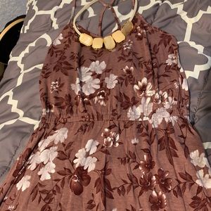 American Eagle maxi dress with leg slit